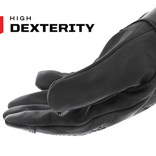 Mechanix Wear: Cascade Mig + Tig Welding Gloves, Durahide Cow Leather, Work Gloves With Glide Resistance, Added Durability, Rollover Fingertips For Improved Dexterity, Safety Gloves (Black, Small) #TOP6