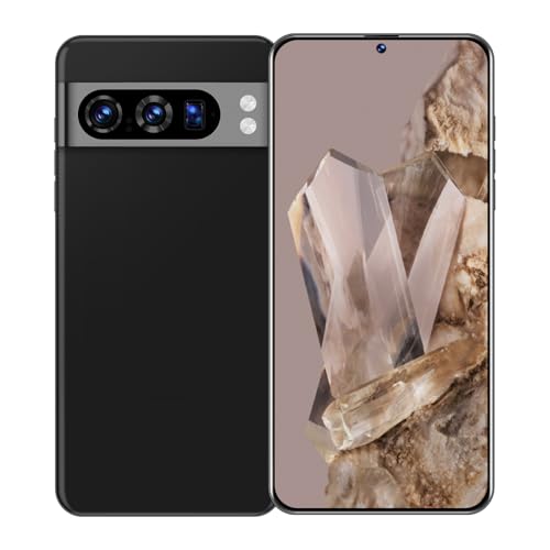 HabitualColors Unlocked Cellphone Pixel 8 PRO Smartphone Android 13 Unlocked Phone with 6.8-inch Display/ 108MP+48MP Camera/Dual SIM/8GB+256GB/6800mAh/FACE ID/Fingerprint/5G Mobile Phone (Black)