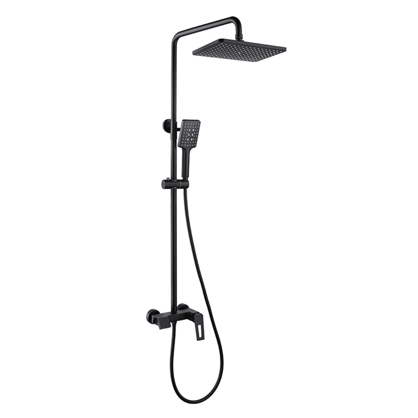 Mitigeur de douche en laiton avec colonne ajustable et pommeau 3 jets
