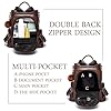 ECOTISH Damen Soft PU Leder Rucksack Handtasche Schultertasche All in One Multifunktions Anti Diebstahl Tasche Wasserdichte Rucksack (Kaffee) #1