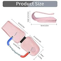 TILDOSAC Sunglasses Holder for Car Visor, Leather Magnetic Glass Holder for Car, Sunglass Clip for Car Visor,Pink — image 5