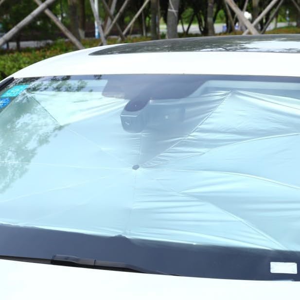 YYCKE Parasole Per Parabrezza Kia Soul 2020-2024 - Pieghevole, Blocca UV 99%, Termico E Riflettente - 2