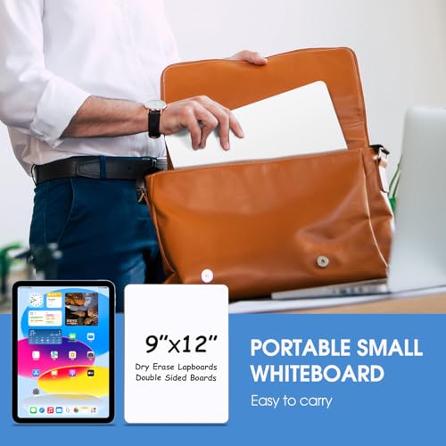 maxgear small white board 2 pack dry erase boards 93939x 123939 mini white board double sided portable whiteboards for students teachers school supplies lapboards including 2 markers and 2 erasers