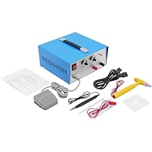 110v Permanent Jewelry Welder Kit Portable Handheld Spot Welding Machine with Pedal Switch Spot Jewelry Welder for Gold Silver Platinum Spot Weld