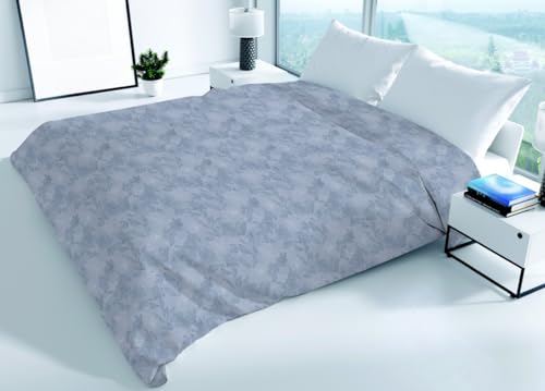 CapitanCasa Colcha Piquet Verano Primavera 100% Algodón Fantasía Lily Individual Azul