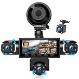 5 Channel 360° Dash Cam Front Rear, 1080P Car DVR Dashboard Camera