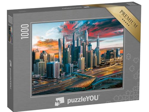 puzzleYOU: Puzzle 1000 Teile „Dubai Marina, Symbol des Jumeirah-Strandes und der Stadt Dubai“ – aus der Puzzle-Kollektion Skylines