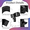 Universal Microphone Holder for Mic Stand, Adjustable Microphone Clip Comes with 5/8" Male To 3/8" Female Adapter Mic Holder for Most Condenser and Wireless #2