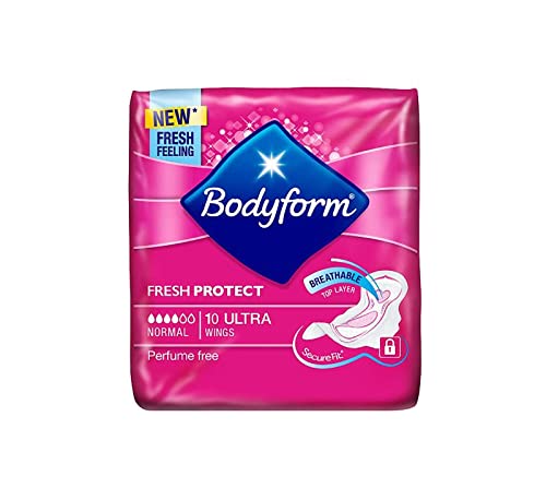 Bodyform Normal Ultra 10 Sanitary Towels - TOAL 40 Towels (Pack of 4, Normal 10)