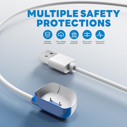 USB-Ladekabel kompatibel mit Tractive GPS Pet Tracker Location Smart Activity für Hunde Ersatz Magnetische Ladestation (New White)