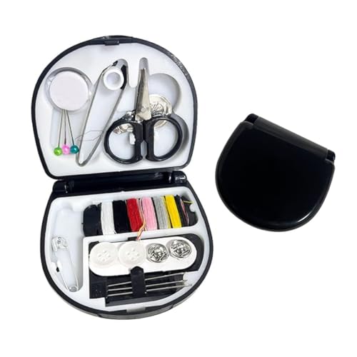RAMGLYO Mini Kit de Costura de Viaje, Set de Agujas e Hilos, Accesorios de Costura Premium, Ideal para Viajeros, Adultos, Principiantes, Emergencias, DIY y Hogar
