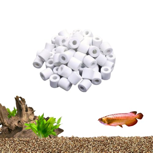 Tropchou ろ過材 ろ材 セラミックリング 5L 3L 1L アクアリウム 大容量 水質改善 淡水 海水 (3L)