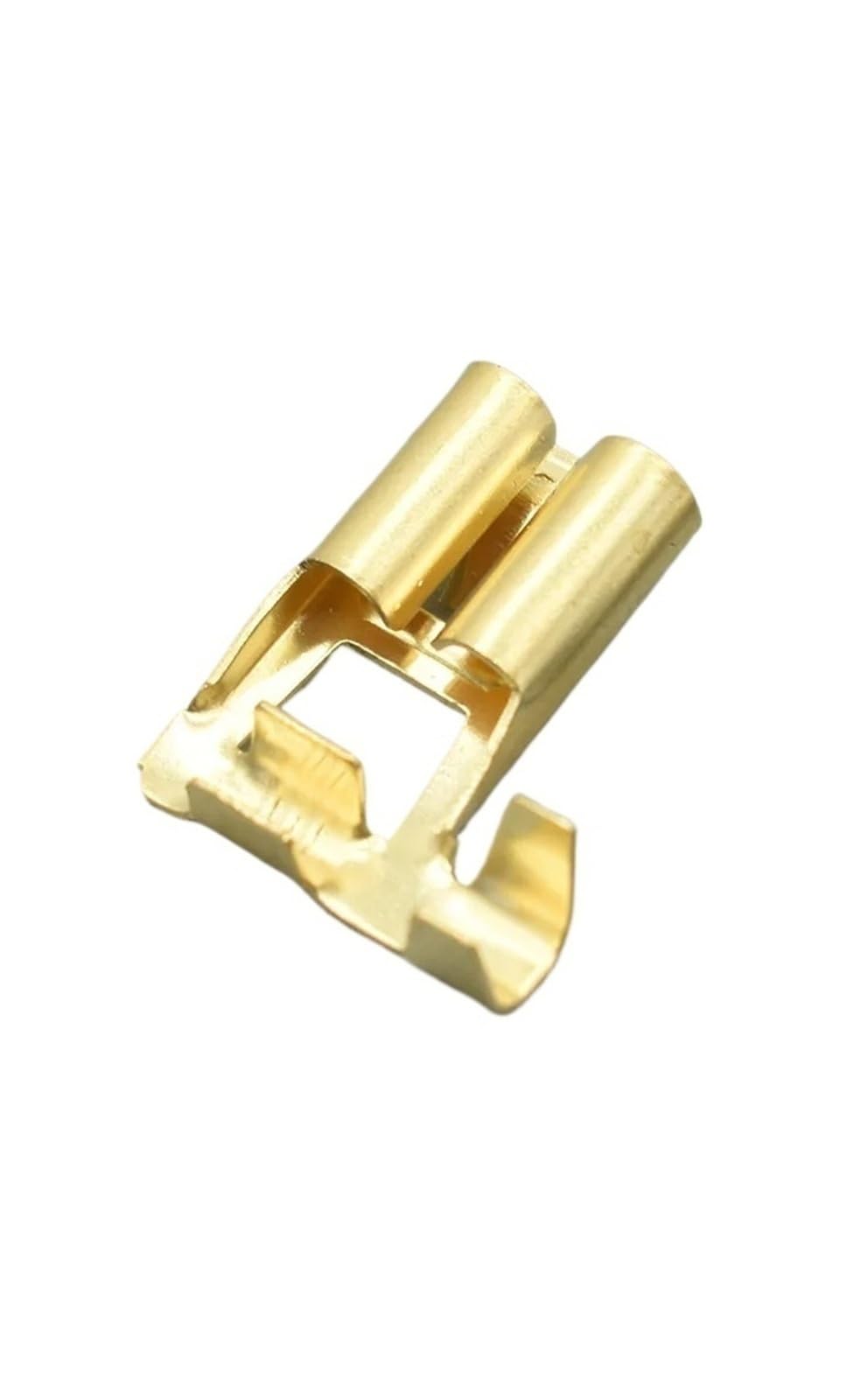 Lot de 50 à 200 cosses à sertir en laiton DJD031-2, connecteurs femelles à fourche H4 9003, angle de courbure de 7,8 mm, broches de prise de voiture(Brass,Package 200Pcs)