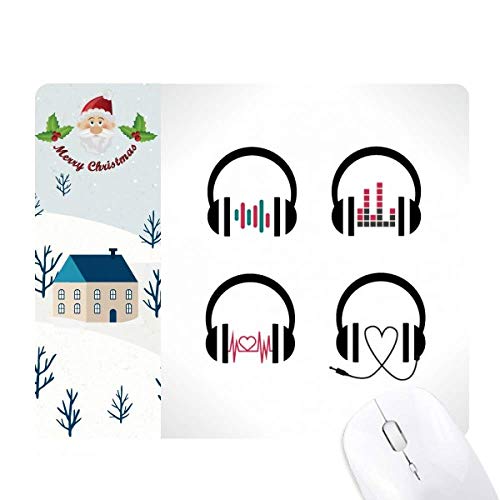 Tapis de souris de musique colorée antidérapant spécial Noël
