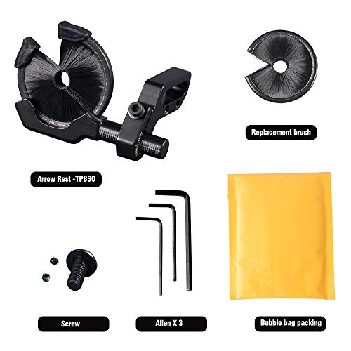 Compound Bow Full Containment Brush Arrow Rest Archery Arrow Rest Round Replacement Brush Bow and Arrow Shooting Target Parts Tool Hunting Accessories Arrow Stand (Muddy Girl)