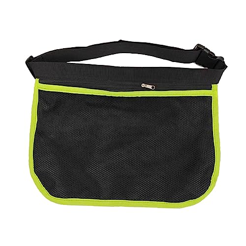 Fancyes Tennis Ball Band Holder Pickleball Tennis Ball Holder Women Men Pickleballs Waist Hip Bag Portable Pickleball Ball Pouch for Referee, Green