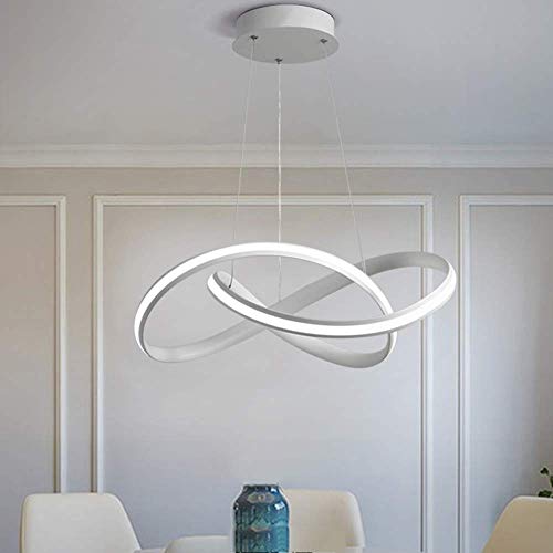 Lustre LED moderne rond avec diffuseur en gel de silice de luxe - 2
