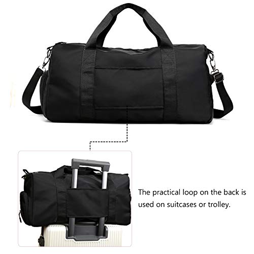 Forestfish Sports Gym Bag Travel Duffel Bag With Dry Wet Pocket & Shoes Compartment For Women And Men #TOP2