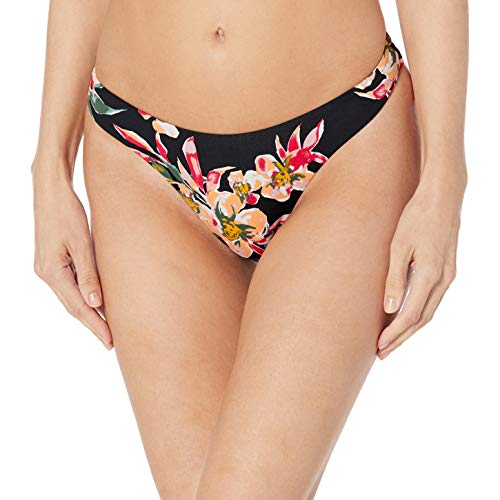 Roxy Women's Surf High Leg Mini Swim Bottom, Anthracite Wonder Garden S, S