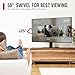 Universal Swivel TV Stand Base - Table Top TV Stand for 32 to 70 75 Inch TVs, Height Adjustable TV Mount Stand with Tempered Glass Base for Living Room, Bedroom, Holds up to 110lbs, Max VESA 600x400mm