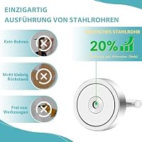 Neosmuk Magnethaken,18kg Magnet Haken Extra Stark für Spind Organizer,Neodym Magnete,Haken Magnetisch Sehr Stark für Werkstatteinrichtung,Heckzelt,Grill,Kleiderhaken,Silber – Ansicht 3