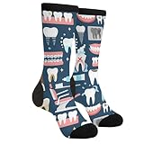 YISHOW Cute Dental Unisex Novelty Crew Socks Fun Crazy Dress Socks Gift