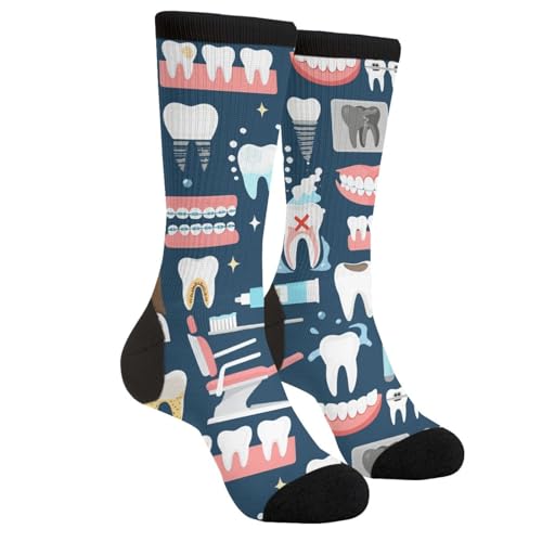 YISHOW Unisex Novelty Crew Socks Casual Funny Crazy Dress...