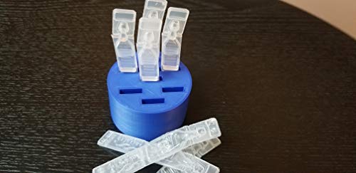 Round Eye Drop Vial Holder - Holds Seven (7) Vials - Perfect To Help Keep Track Of Your Daily Usage, While Keeping Eye Drop Vials Upright & Conveniently Available - Made In Usa - Znet3D (Blue) #TOP1