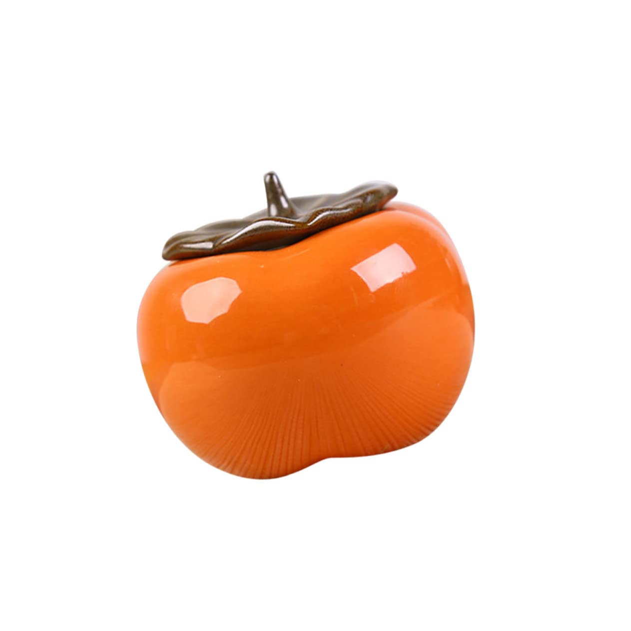 XYIANG Sealed Canister Ceramic Coffee Canister Persimmon Tea Can Ceramic Canister with Lid Tea Storage Containers Airtight Containers with Lids Sugar Bowl Ceramic Pot Ceramics
