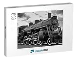 Old Steam Engine Locomotive... Jigsaw Puzzle Jigsaw Puzzle with 500 Pieces