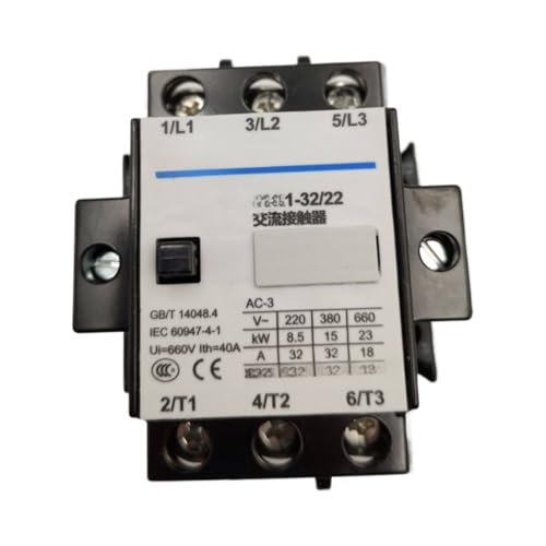 Contacteur ca CJX1-32/22 380V triphasé pour la commande de moteurs électriques