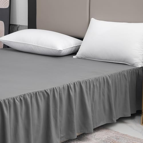 Image of Bed Skirt Full Size 16 Inch Drop Ruffled Bed Skirt with Split Corners