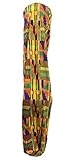 Fairy Black Mother Super Duper Long Dreadlocks Braids Wrap Cap (Yellow Kente)