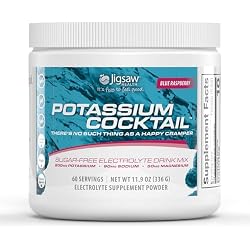 Jigsaw Health Potassium Cocktail | Formerly Pickleball Cocktail | Blue Raspberry Flavor | 60 Servings (Jar)