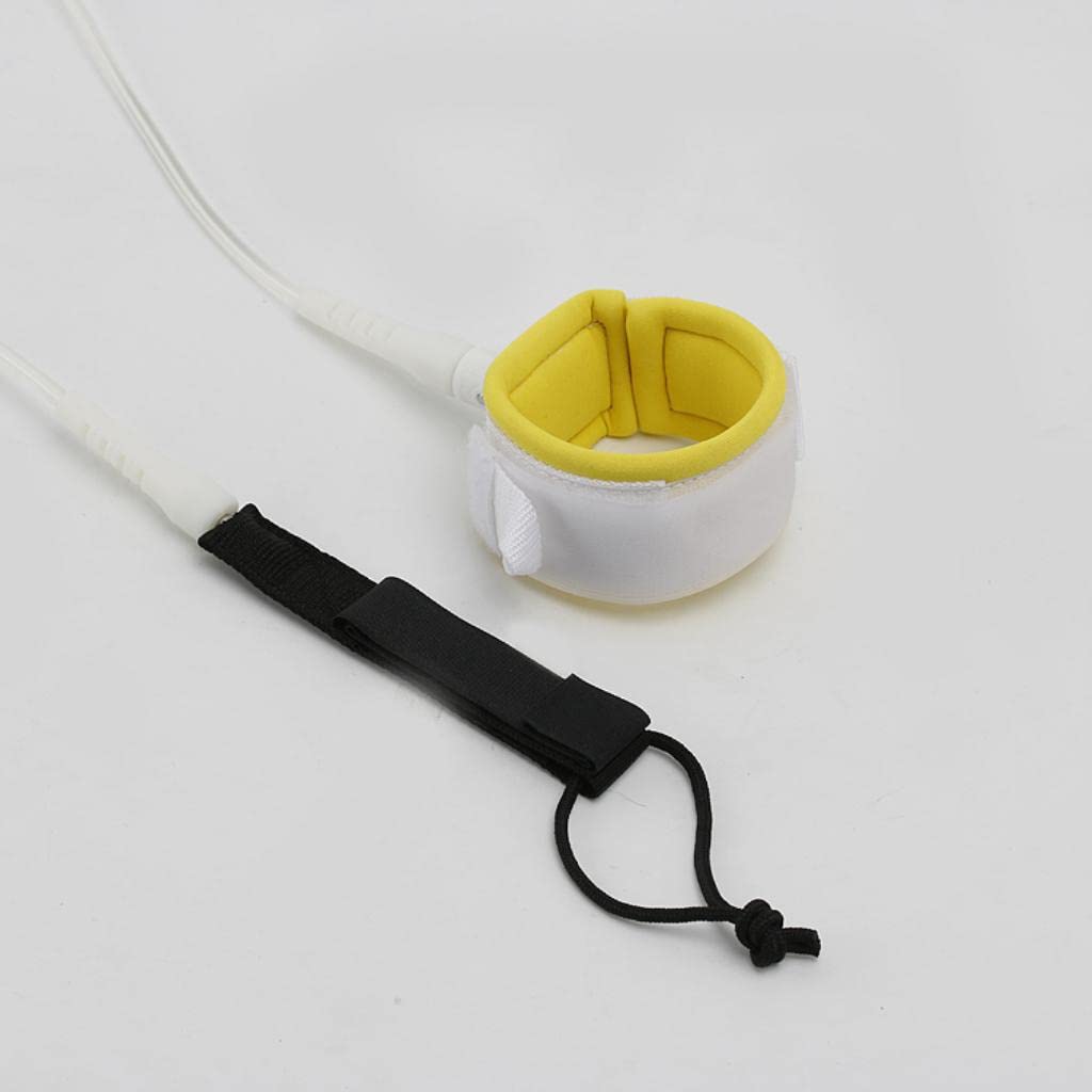 Amagogo Leash per Tavola da Surf, Corda per Gamba da Surf, Resistente 6 Mm con Doppio Moschettone Antiruggine