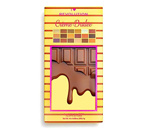 I Heart Revolution, Chocolate, Eyeshadow Palette, Creme Brulee, 18 Shades, 18G #TOP3