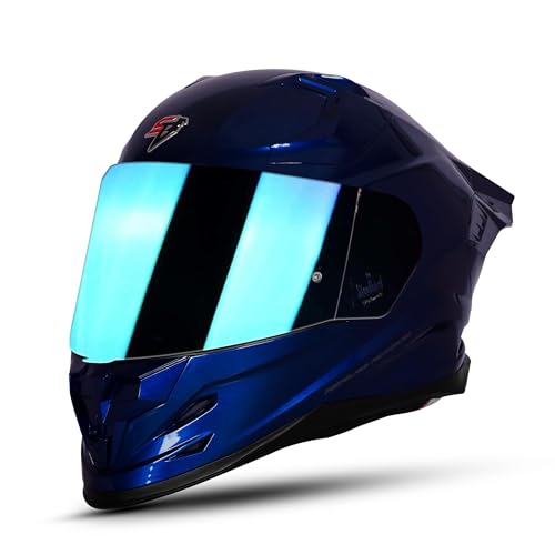 Image of Steelbird SBH 61 SXE Pinlock ISI and Dot Certified Full Face Helmet for Men and with Inner Silver Sunshield