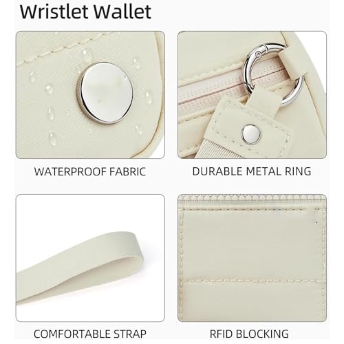 Iris Wallet 2nd Gen Zip Card Case with ID Window - Wristlet Wallet for Women (B1+2PCS * Key Case)4