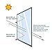 Rhodesy Vinilo Ventana Plata Protector, Homegoo Película Adhesiva Unidireccional Reflectante para Ventana,...