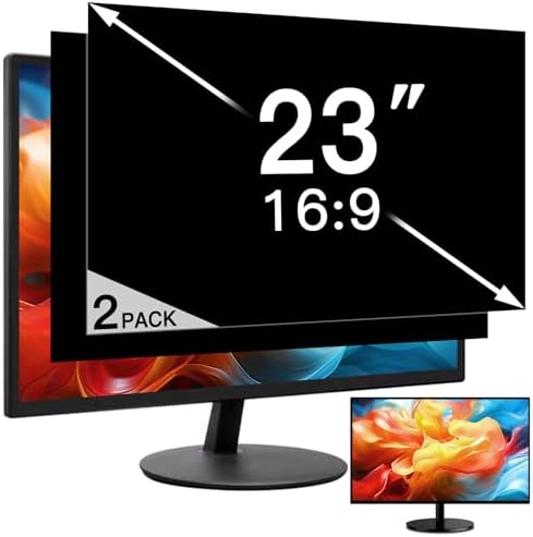 Amazon.com: 2 Pack 23 Inch Privacy Screen for Computer Monitor 16:9 ...