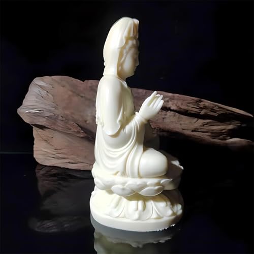 Estatua pequeña de Guan Yin en resina miniatura 3