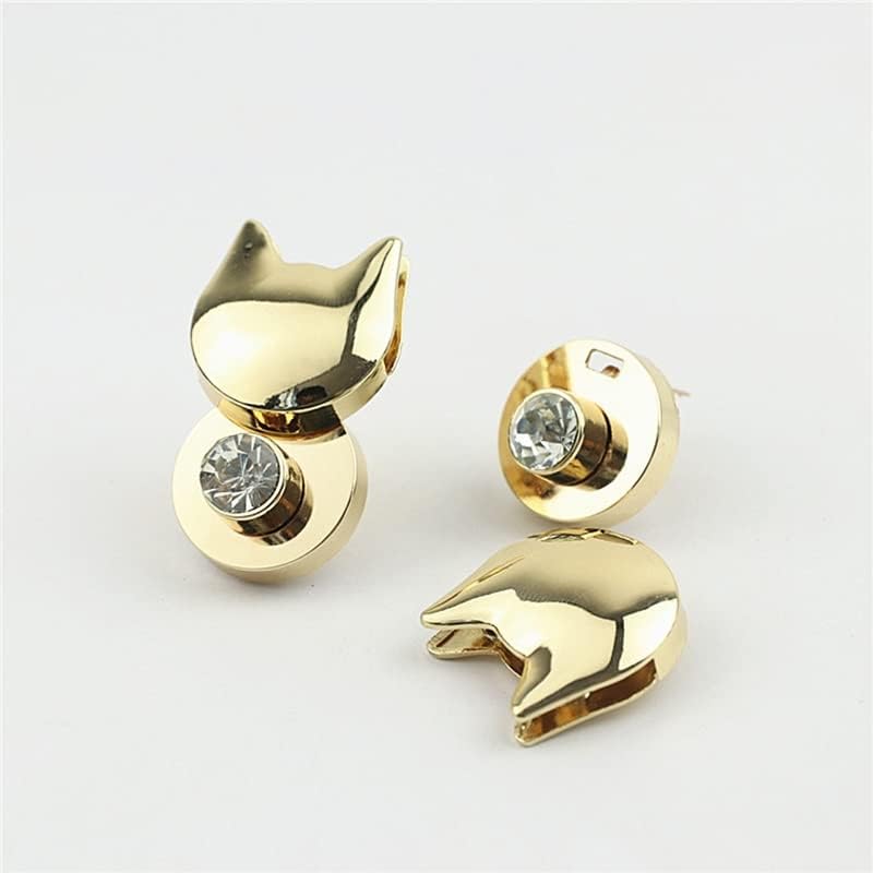 Metal Cat Shape Turn Lock Cute Lock Clasp Leather Craft Women Bag Handbag Shoulder Bag Purse DIY Hardware