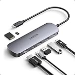 Anker Hub USB C 7 in 1 100W, Adattatore Type C Multiporta per Laptop, Splitter USB HDMI 4K60Hz, Potenza Massima 100W, 3Porte Tipo A/Tipo C 3.0, Scheda SD/TF, per Dispositivi Type C(Senza Alimentatore)