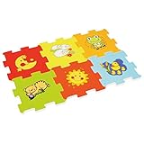 Kleine Geschenke für Kinder: Da der Spielteppich Mädchen/ Jungen bereits ab dem 6. Monat geeignet ist, ist es das perfekte Geschenk für Babyparty. Der kleine Baby Teppich ist nicht nur ein Puzzel sondern auch eine Sport Matte und Baby Krabbeldecke