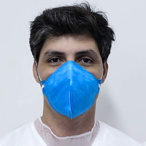 Máscara de Proteção PFF2 Sem Válvula - Azul