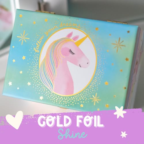 Giggle & Honey GHB1201 Musical Unicorn Jewelry Box For Girls thumb #5