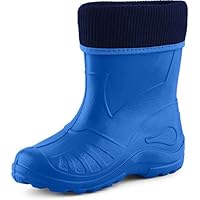 Ladeheid Children´s EVA Extra Light Wellington Boots Rainy Wellies Rain Boots KL058 (Blue, 24 EU = 7 Child UK)