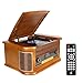 Produktbild Plattenspieler 9-in-1 DAB Vinyl Turntable Vintage Holz mit Bluetooth/FM/Stereo-Lautsprecher/CD/MP3/Kassette/USB