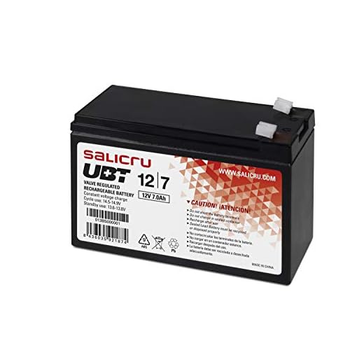 Salicru UBT 12/7 Batería AGM Recargable de 7 Ah / 12 V - Baterías para Sistemas ups (Sealed Lead Acid (VRLA), Negro, 7 Ah, 12 V, 1 Pieza(s), 5 año(s))