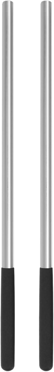 1 Pair 17.2 Inch Torsion Spring Winding Rods with Non-Slip Handle,1/2 Inch Diameter Solid Steel Metal Winding Bars Hardware for Adjusting or Replacing Garage Door Tension Springs